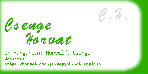 csenge horvat business card